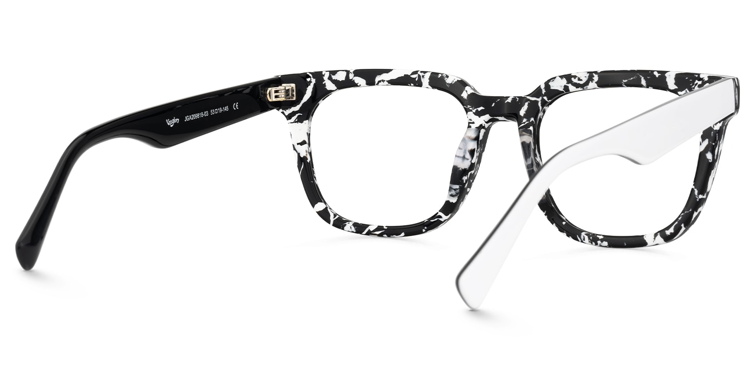 Vinyl - Square Pattern Eyeglasses
