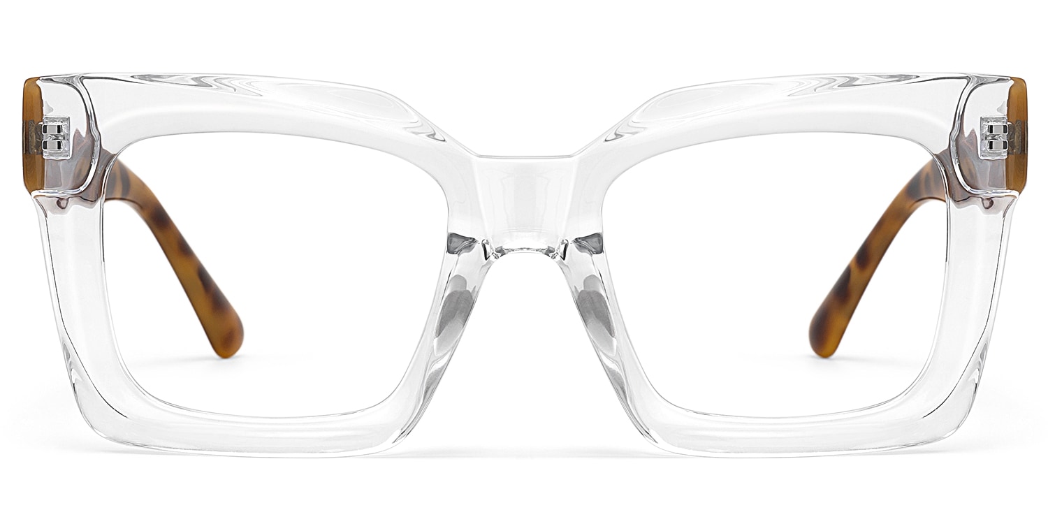 

Pacheco - Clear Square Glasses Tortoiseshell Arms