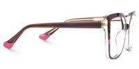 Faizan - Square Brown Eyeglasses | Vooglam