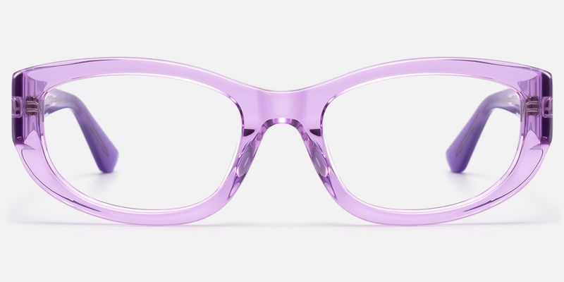 Bubble - Rectangle Purple Eyeglasses