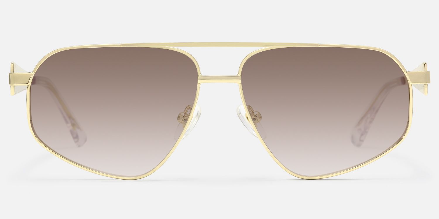 Solara - Aviator Gold Sunglasses product detail 2