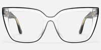 Jessye - Chic Butterfly Crystal Eyeglasses | Vooglam Angle View