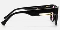 Stiletto - Rectangle Black Sunglasses | Vooglam Side View