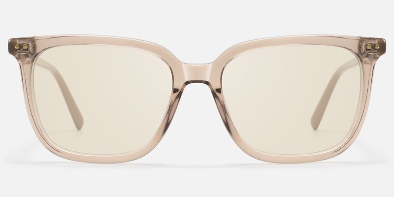 Terra - Champagne Square Acetate Sunglasses | Vooglam