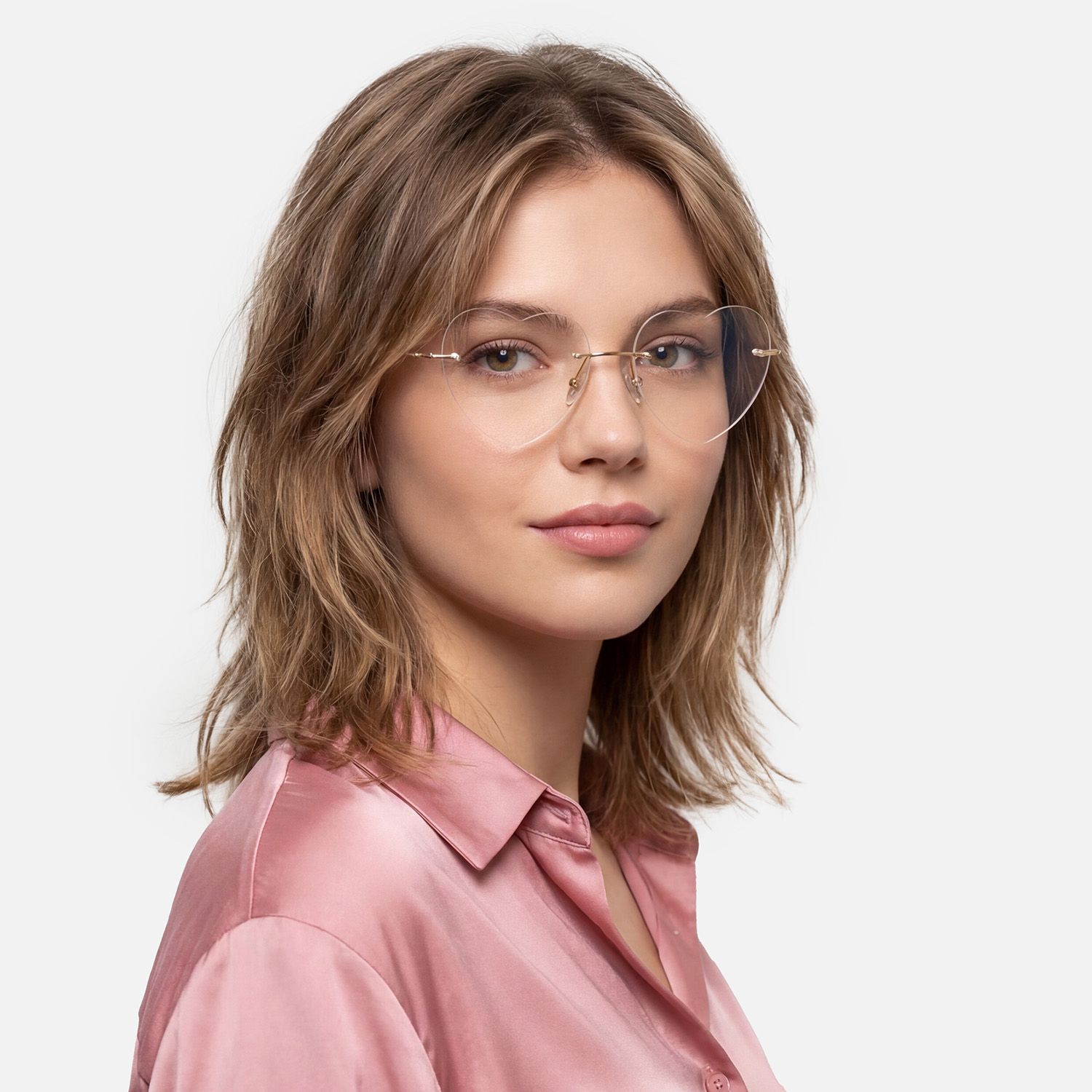 Explore the design story of Lahoma - Chic Heart Gold Heart-Shaped Eyeglasses | Vooglam