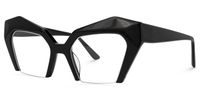 Aeneas - Cat Eye Black Eyeglasses | Vooglam Front View