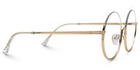 Raleigh - Round Gold Eyeglasses | Vooglam 