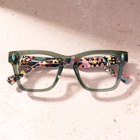 Adinkra - Square Green Eyeglasses - 1