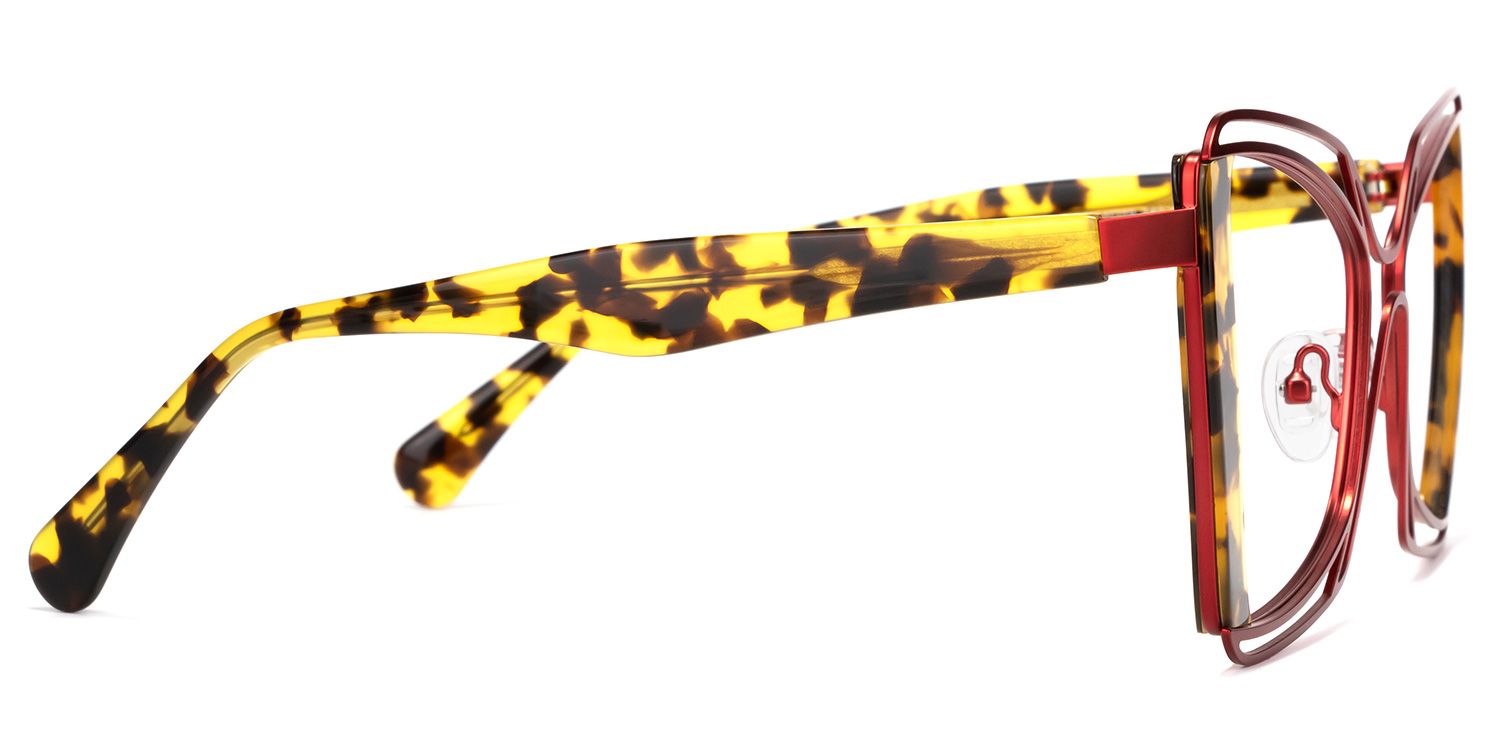 Russell - Square Tortoise Eyeglasses | Vooglam 4