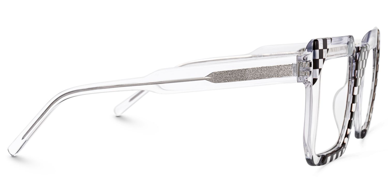 Madhav - Square Pattern Eyeglasses | Vooglam 4