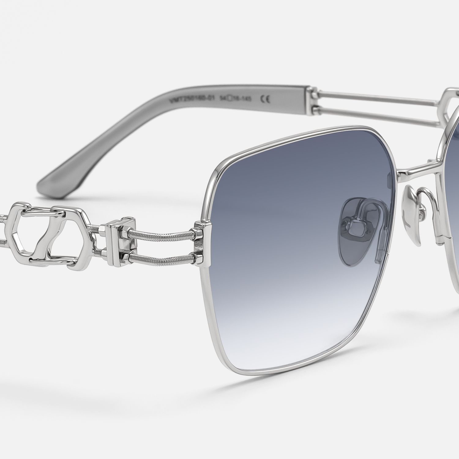 The Architect - Rectangle Silver Sunglasses product detail 4