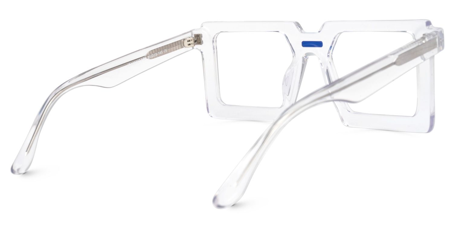 Ekavali - Square Crystal Eyeglasses | Vooglam Side View
