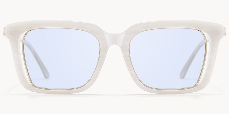 Chaparral - Rectangle White Sunglasses