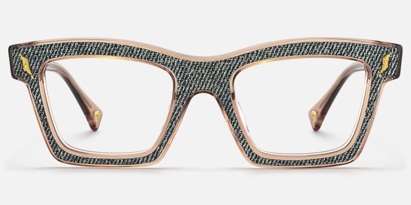 Ganya - Square Brown Eyeglasses