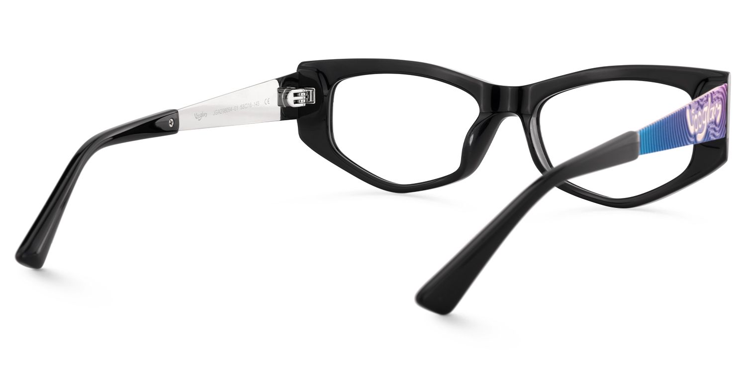 Tahiya - Geometric Black Eyeglasses product detail 3