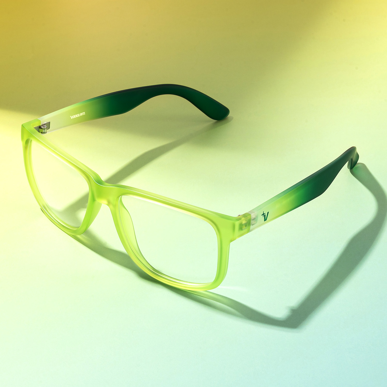 Sync - Rectangle Green Eyeglasses - 1