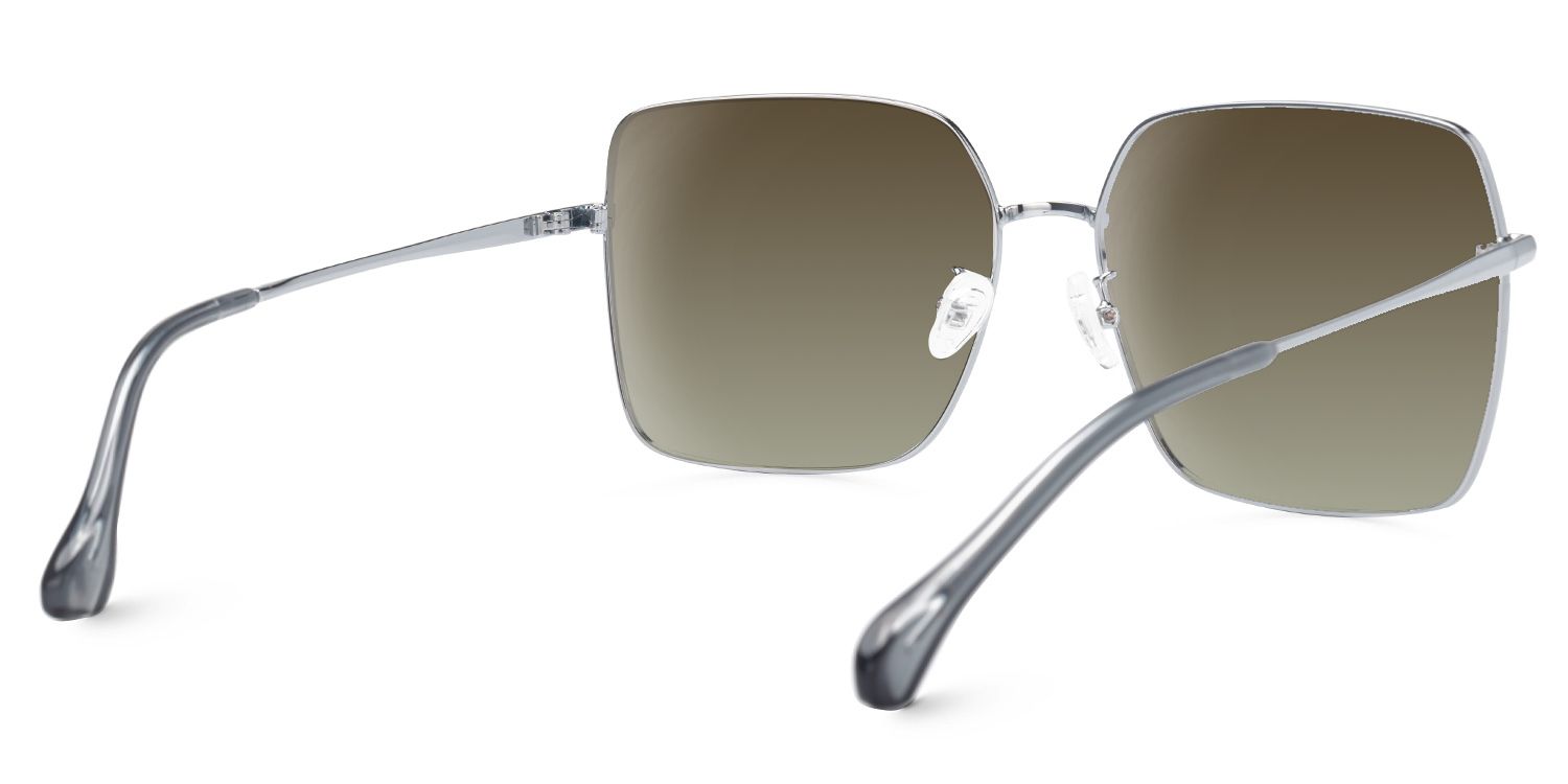 Elmer - Aviator Silver Sunglasses | Vooglam Side View