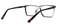 Eckhart - Rectangle Crystal Eyeglasses | Vooglam Side View