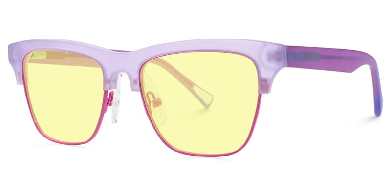 Polka - Square Purple Sunglasses