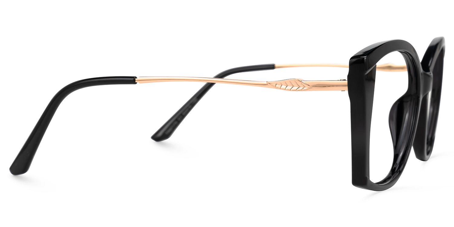 Edzia - Geometric Black Eyeglasses product detail 4