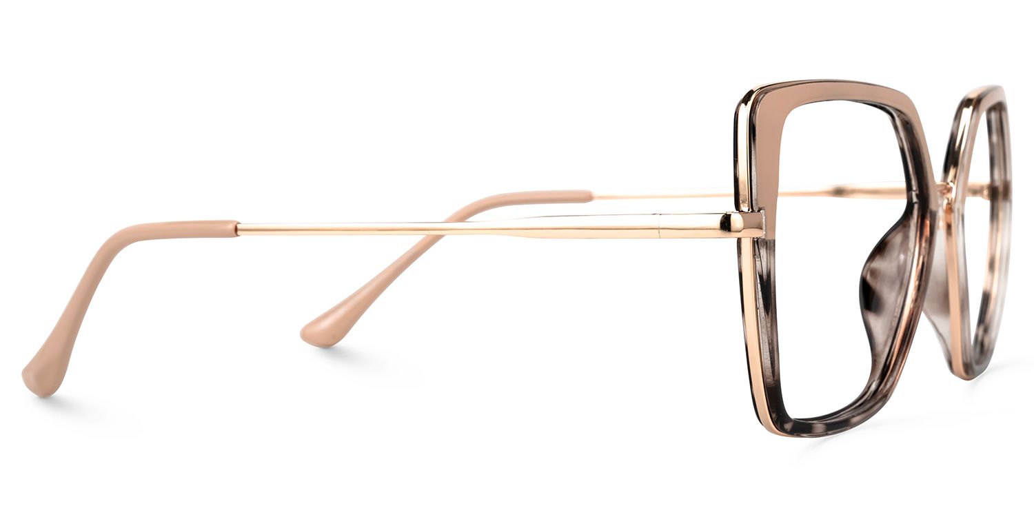 Demia - Square Tortoise Eyeglasses | Vooglam 4