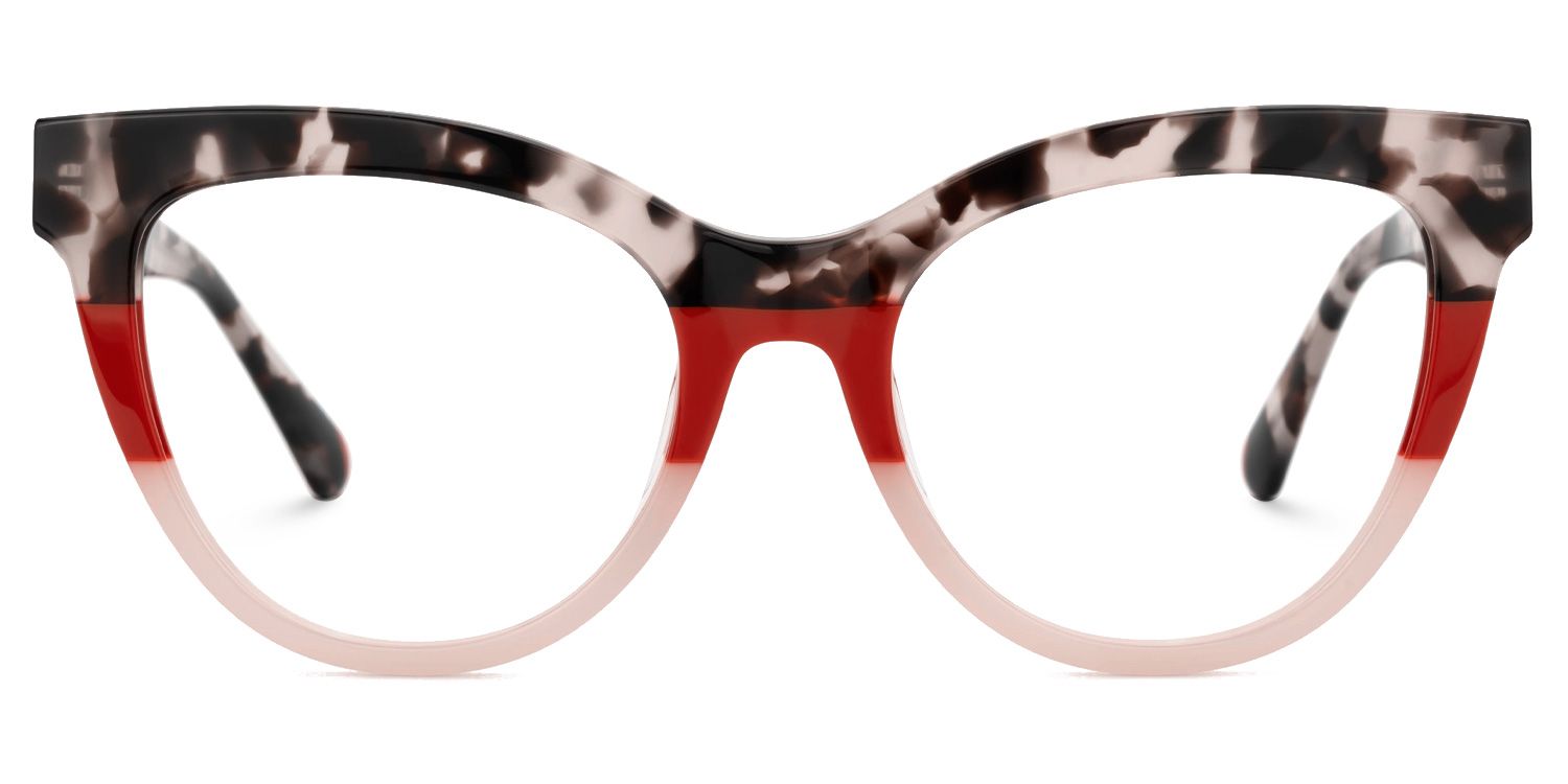 Gafna - Cat Eye Tortoise Eyeglasses | Vooglam Angle View