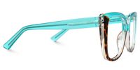 Absolom - Square Blue/Tortoise Two-tone Eyeglasses | Vooglam 