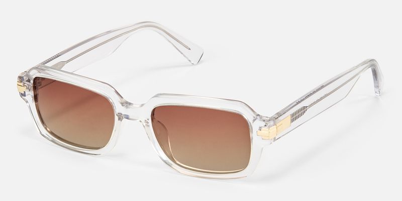 Zephyr - Rectangle Transparent Sunglasses