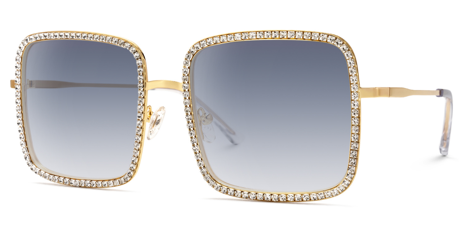 Kafele - Square Gold Sunglasses - 2