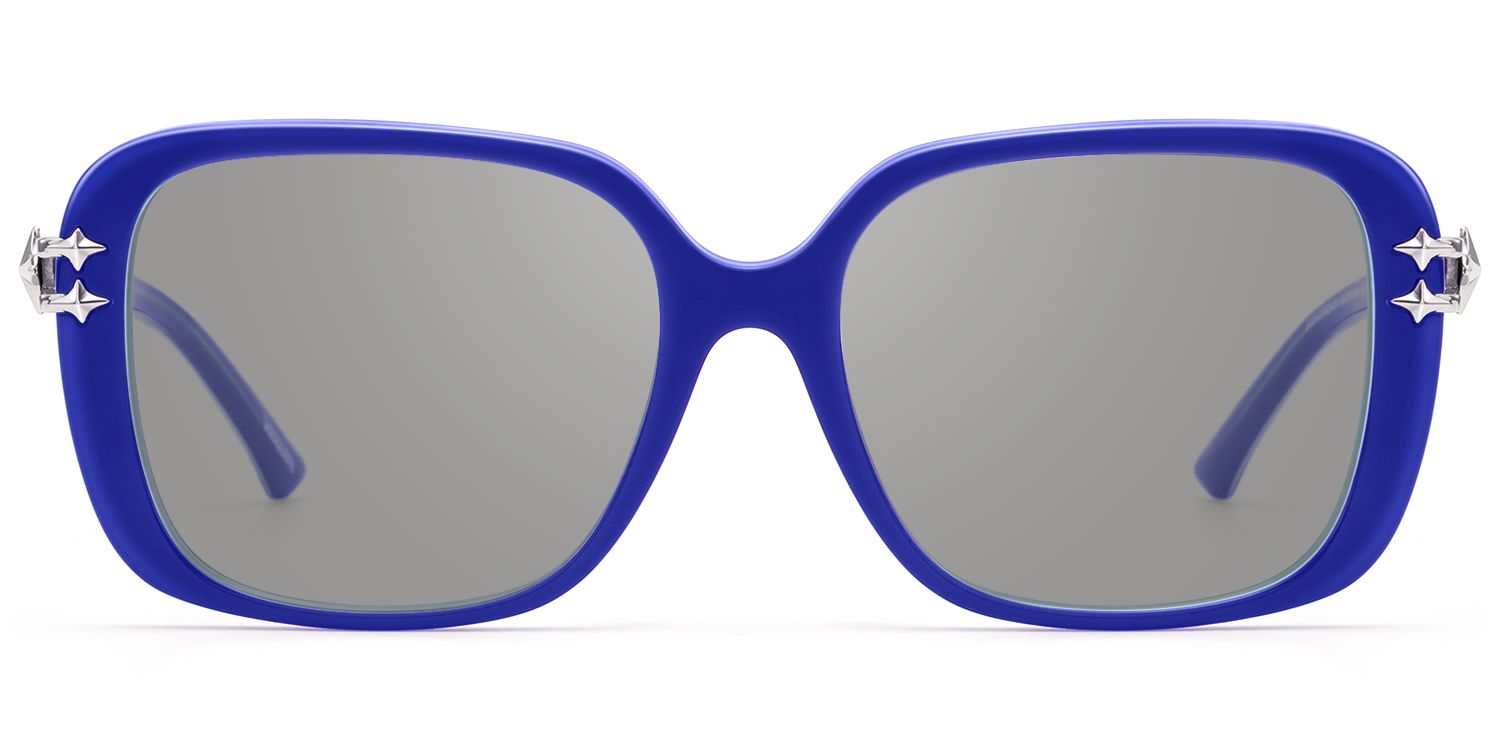 Nova - Bright Blue Gray Tint Y2K Star Sunnies by Vooglam Product Details 1