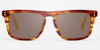 Charlotte - Rectangle Brown Sunglasses | Vooglam Angle View