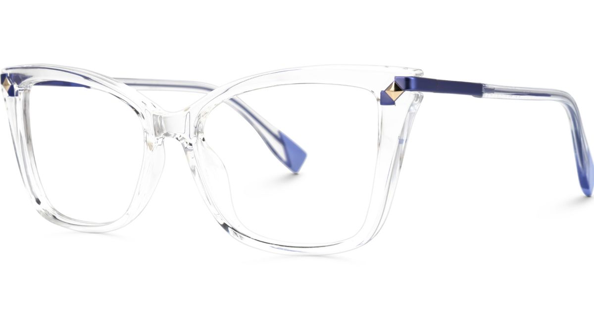Demitrius - Cat Eye Crystal Eyeglasses | Vooglam