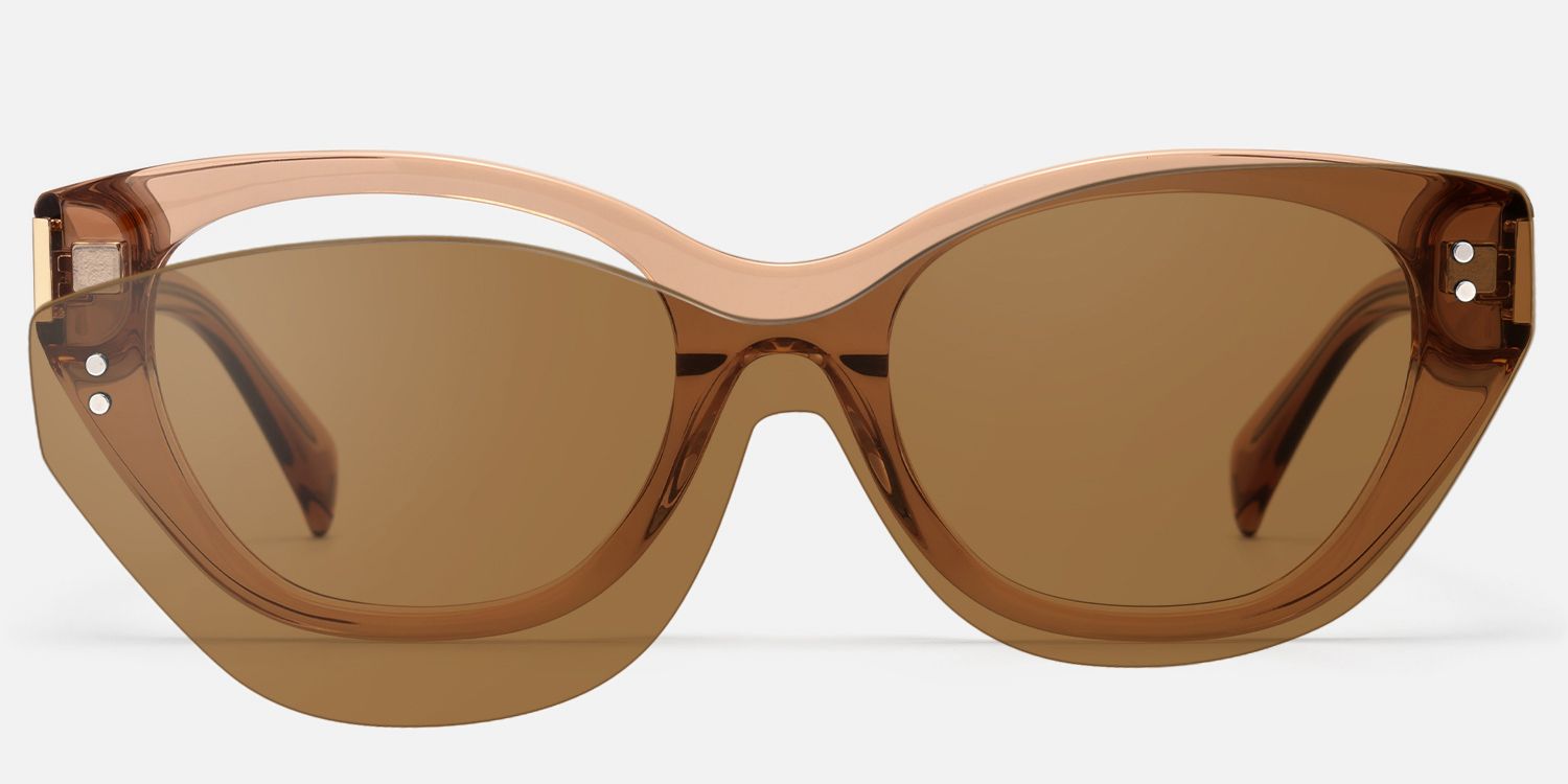 Cicely - Champagne Cat Eye Sunglasses product detail 2