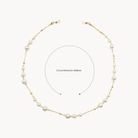 Artificial Pearl Glasses Chains | Vooglam.com Side View