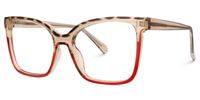 Darrion - Rectangle Tortoise/Red Eyeglasses - 2