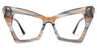 Elphaba - Butterfly Brown Eyeglasses | Vooglam Angle View