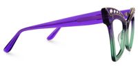 Aerith - Cat Eye Purple/Green Eyeglasses | Vooglam 