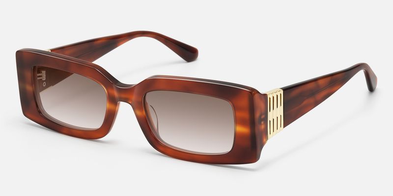 Aurelia - Red Tortoise Gradient Sunglasses | Vooglam