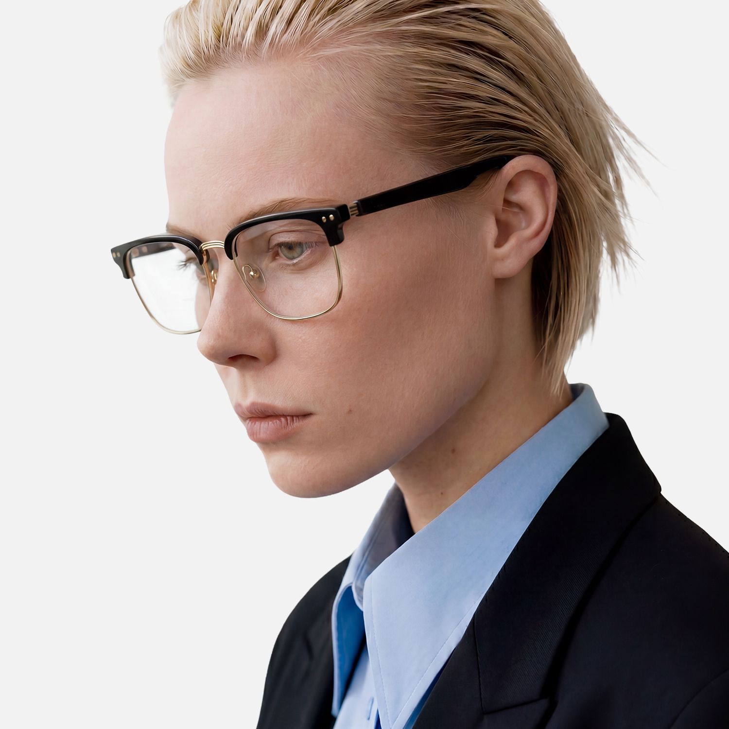 Explore the design story of Preppy - Rectangle Black Eyeglasses | Vooglam