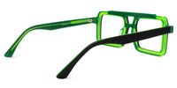 Elkanah - Aviator Green/Black Eyeglasses | Vooglam Side View