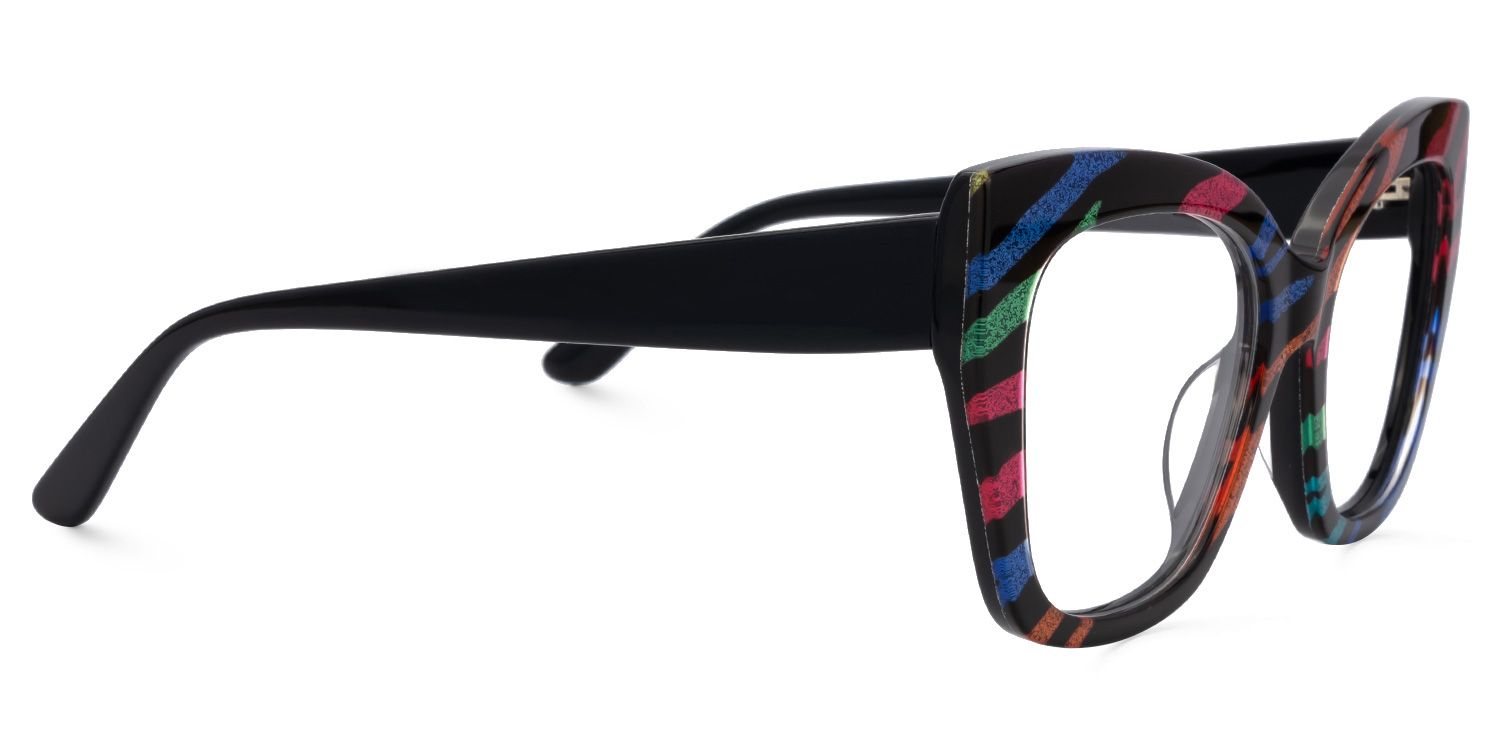 Haidera - Cat Eye Multicolor Eyeglasses | Vooglam 4