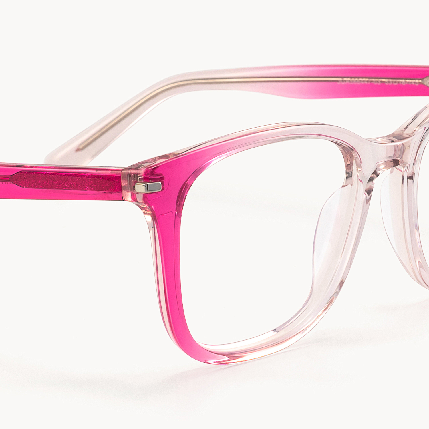 Holo - Square Pink Eyeglasses - 5