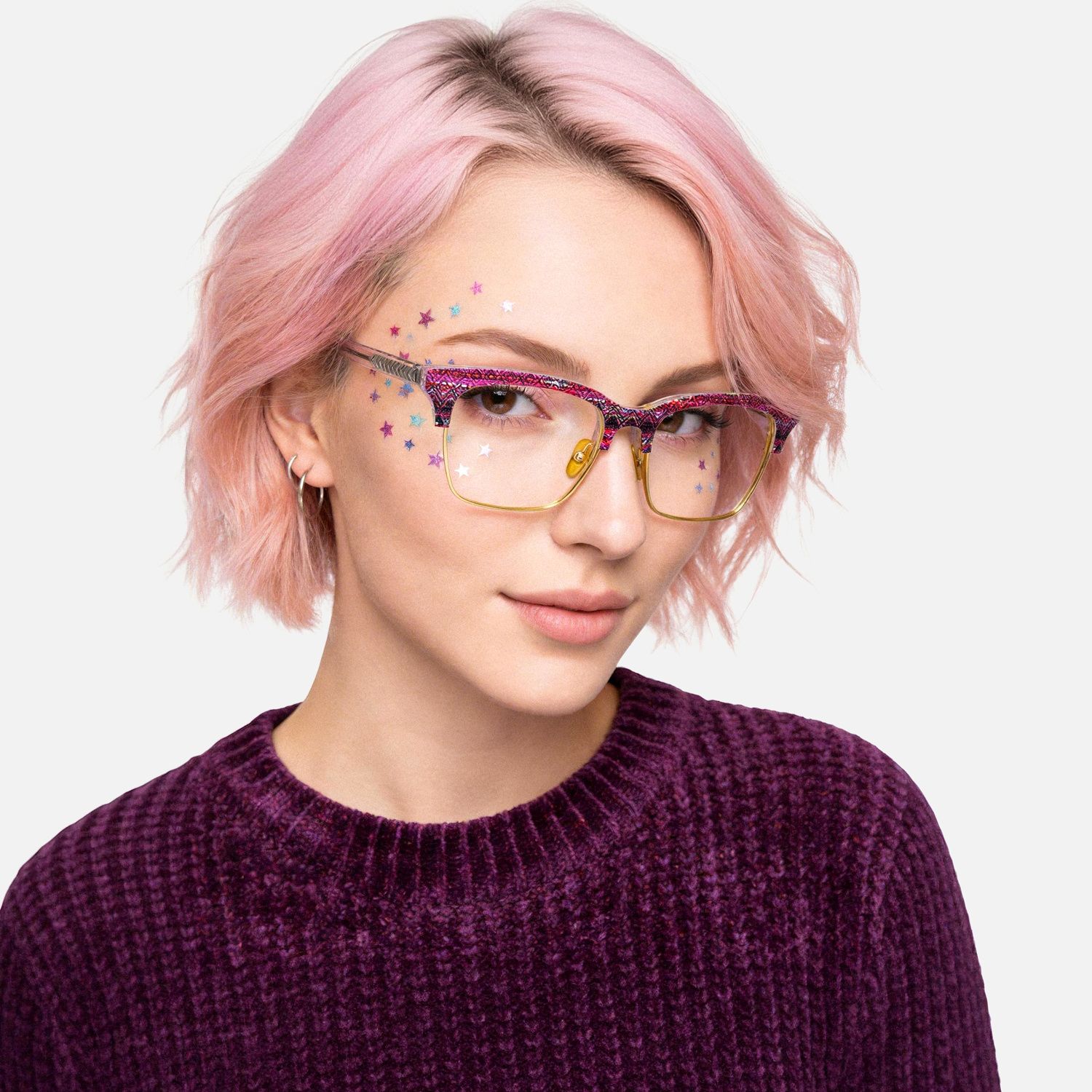 Explore the design story of Cosmic - Browline Pattern Eyeglasses | Vooglam