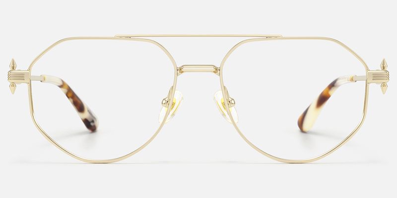 Aegis - Aviator Gold Eyeglasses