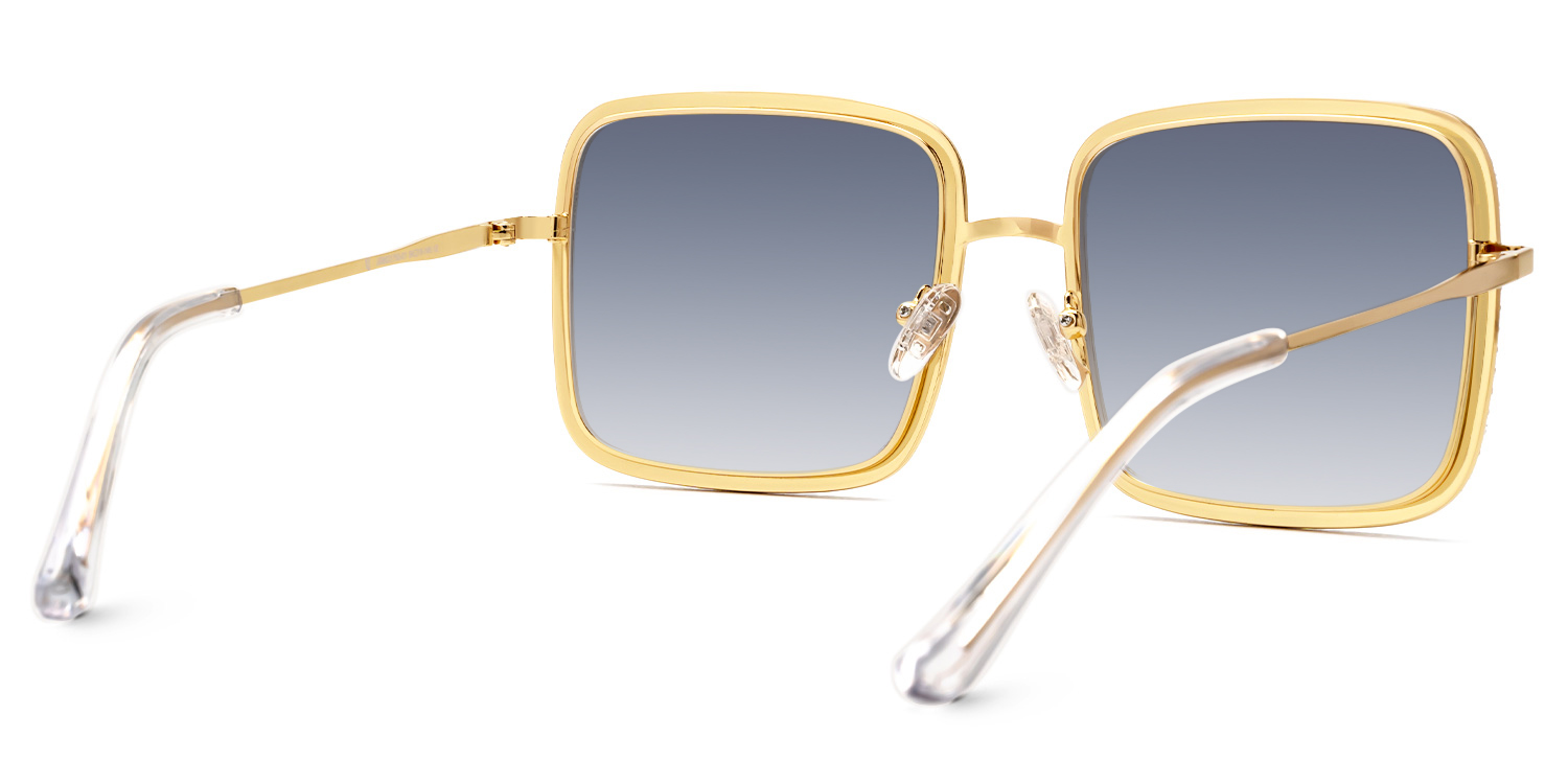 Kafele - Square Multicolor Sunglasses - 3