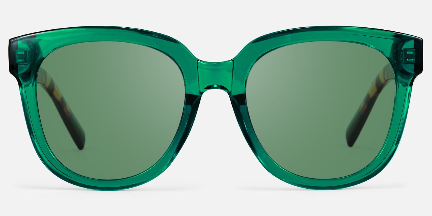 Vernetta - Square Dark/Green Sunglasses product detail 2