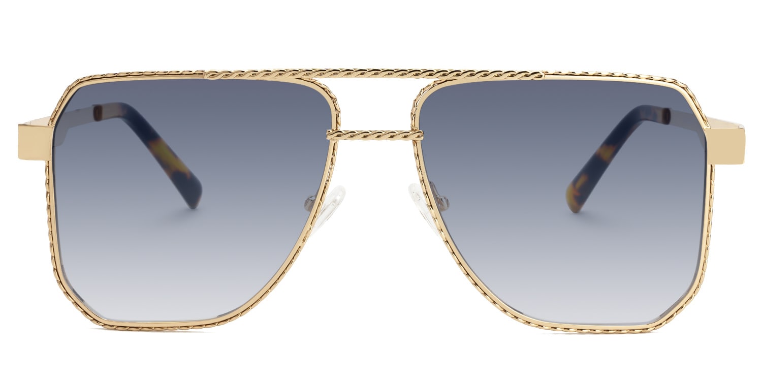 Fidelina - Aviator Gold Sunglasses - 1