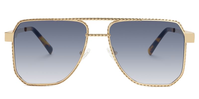 Fidelina - Aviator Gold Sunglasses