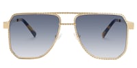 Fidelina - Aviator Gold Sunglasses - 1