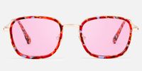 Sundance - Square Multicolor Sunglasses | Vooglam Angle View